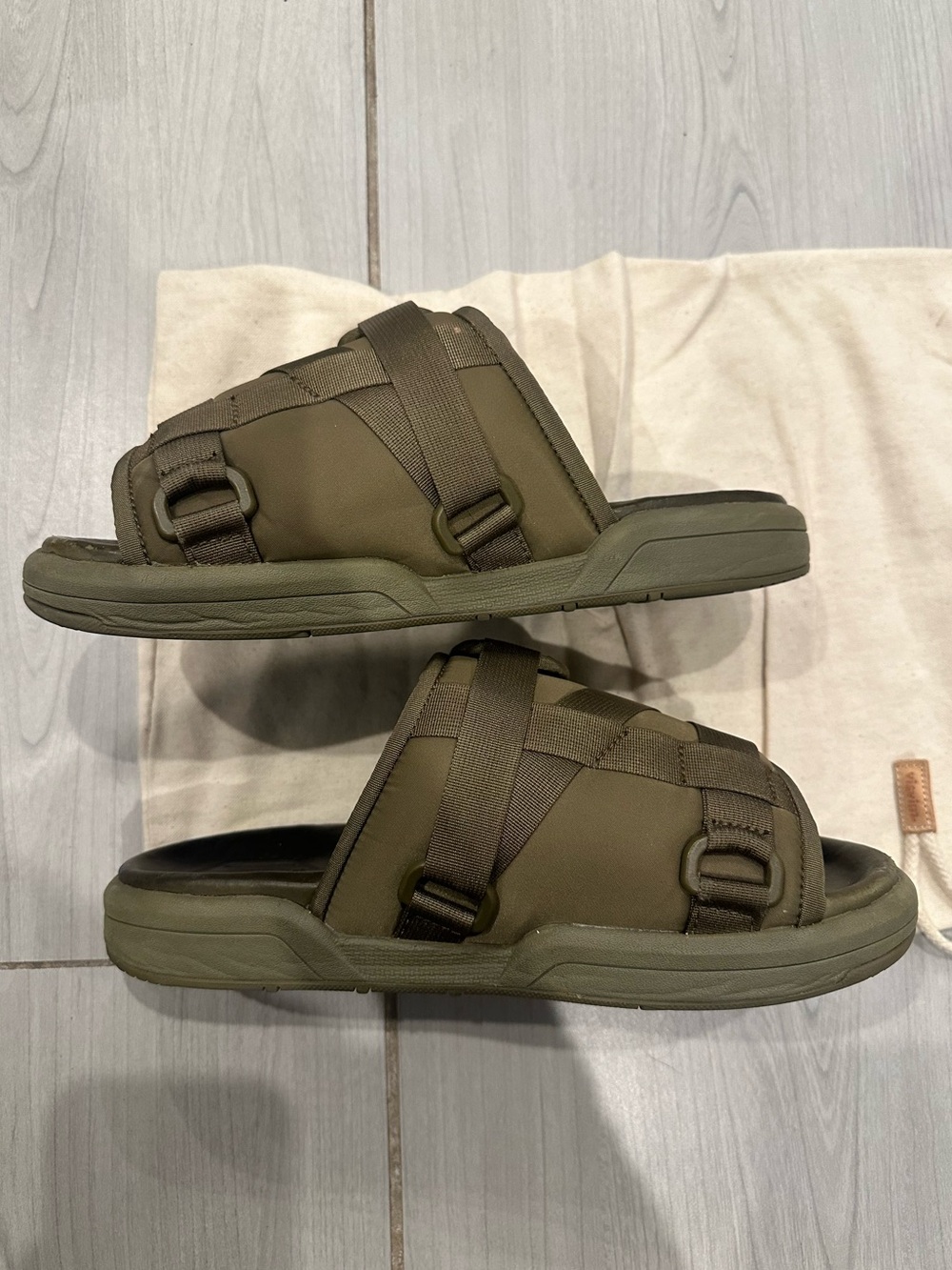 Visvim Olive Christo Sandals